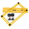 Measuring Template Tool Four-sided Ruler Mechanism Slide - YELLOW